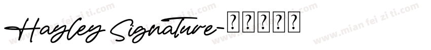 Hayley Signature字体转换